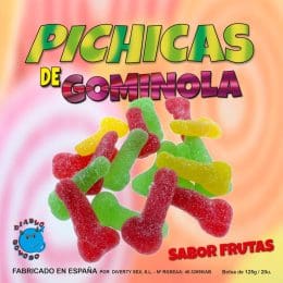DIABLO GOLOSO - FRUIT GUMMINOL PICHITAS WITH SUGAR